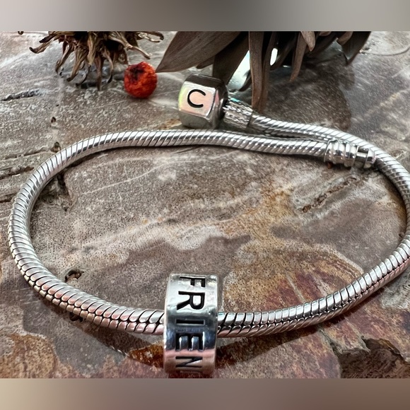 NWT New Authentic Chamilia- Friend Amigo Ami Charm in 925 Sterling - Picture 1 of 5